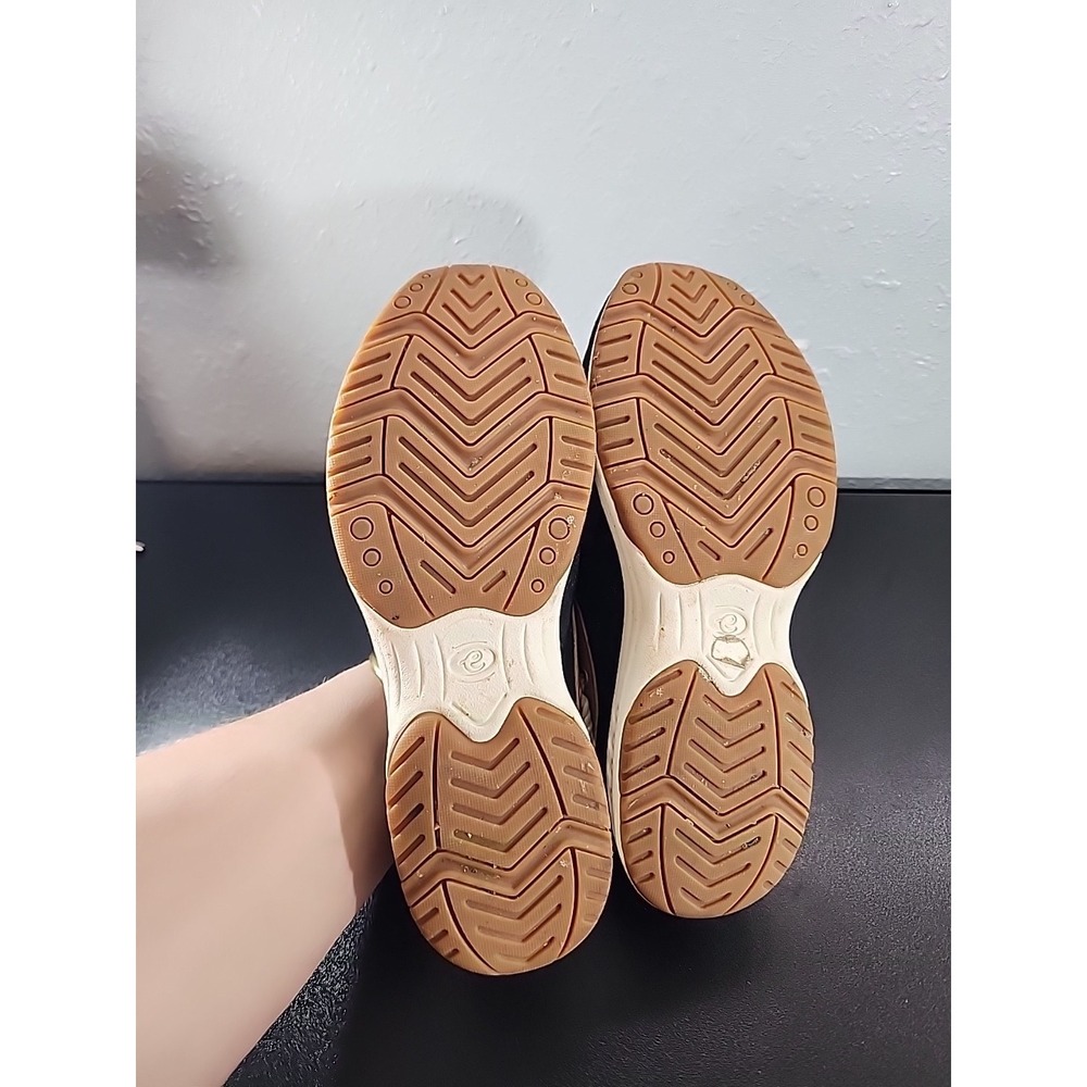 EASY SPIRIT Denim Clogs size 7M Navy Blue & White Fabric Cushion Insulated - Picture 9 of 10